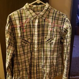 Pearl snap western shirt